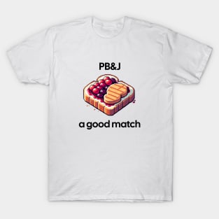 Peanut Butter And Jelly Toast Kawaii Yummy Breakfast Vintage Sandwich T-Shirt